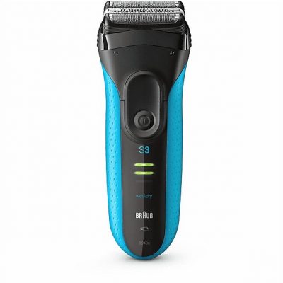 Afeitadora - BRAUN 3040, 50 min, Uso inalámbrico, Azul