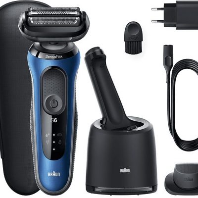 Afeitadora - BRAUN 433156, 50 min, carga rápida, recortador de precisión, lavable, afeitado en seco, afeitado en húmedo, Negro