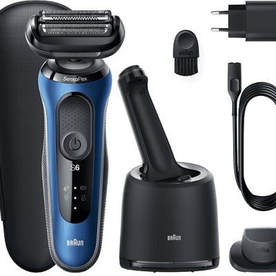Afeitadora - BRAUN 433156, 50 min, carga rápida, recortador de precisión, lavable, afeitado en seco, afeitado en húmedo, Negro