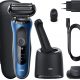 Afeitadora - BRAUN 433156, 50 min, carga rápida, recortador de precisión, lavable, afeitado en seco, afeitado en húmedo, Negro
