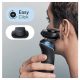 Afeitadora - BRAUN 433156, 50 min, carga rápida, recortador de precisión, lavable, afeitado en seco, afeitado en húmedo, Negro