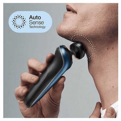 Afeitadora - BRAUN 433156, 50 min, carga rápida, recortador de precisión, lavable, afeitado en seco, afeitado en húmedo, Negro