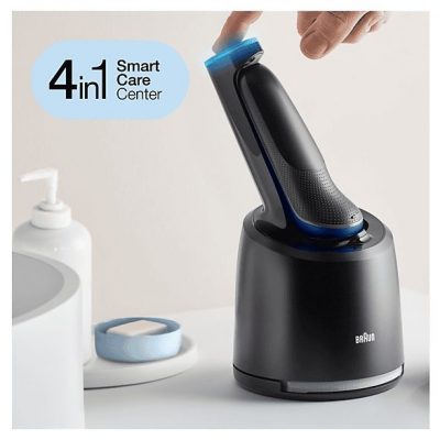 Afeitadora - BRAUN 433156, 50 min, carga rápida, recortador de precisión, lavable, afeitado en seco, afeitado en húmedo, Negro