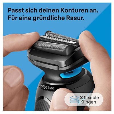 Afeitadora - BRAUN 51-M4500cs, 50min, Negro