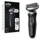 Afeitadora - BRAUN 71-N1000S, 50 min, Recargable, Resistente_al_agua, Negro