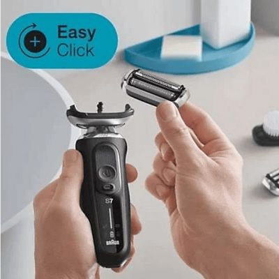 Afeitadora - BRAUN 71-N1000S, 50 min, Recargable, Resistente_al_agua, Negro