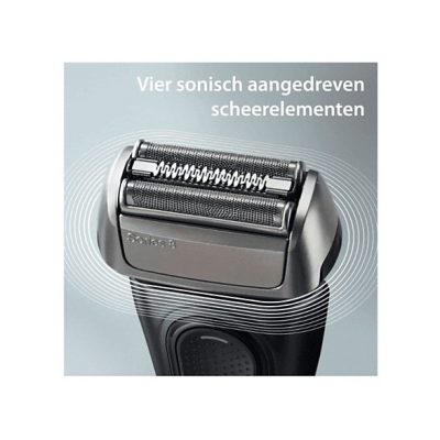Afeitadora - BRAUN 7500435218184, 60 min, Resistente_al_agua, Negro