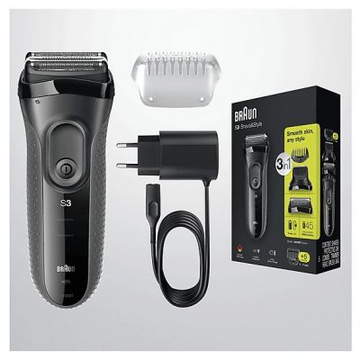 Afeitadora - BRAUN 8006540835265, 45 min, Recargable, Inalámbrico, Gris