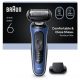 Afeitadora - Braun Afeitadora eléctrica Series 6  62-B1200S, 1 accesorio de precisión, 60 min autonomía, Afeitado en seco y en mojado, Azul