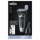 Afeitadora - Braun Afeitadora Eléctrica Series 6 62-S7650CC, Chamartín SmartCare, +2 Accesorios, 60 min autonomía, Afeitado en seco y en mojado, Plata