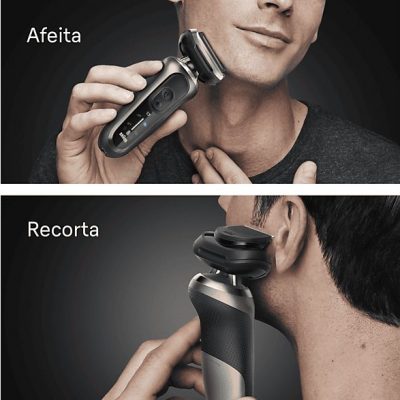 Afeitadora - Braun Afeitadora eléctrica Series 7 72-C7200CC,  3 modos, Chamartín SmartCare, 1 accesorio de precisión, Afeitado en seco y mojado, Oro