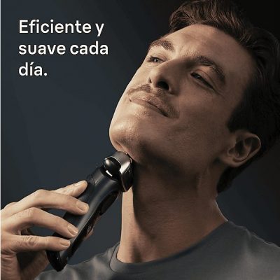 Afeitadora - Braun Afeitadora eléctrica Series 8 8663CC, SensoAdapt, 60 min autonomía, Chamartín SmartCare, Afeitado en seco y en mojado, Gris