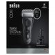 Afeitadora - Braun Afeitadora eléctrica Series 8 8663CC, SensoAdapt, 60 min autonomía, Chamartín SmartCare, Afeitado en seco y en mojado, Gris