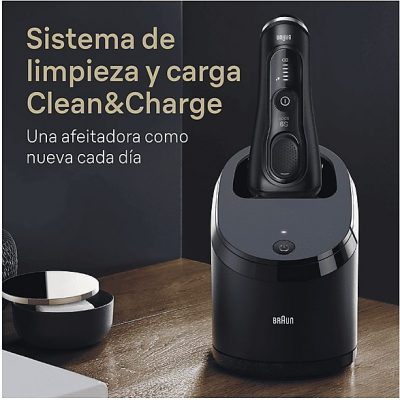Afeitadora - Braun Afeitadora eléctrica Series 9 Sport CC, Chamartín de carga y limpieza SmartCare, Wet&Dry, Autonomía 60 min, Negra