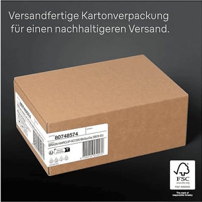 Afeitadora - BRAUN HC7390, 7 h, Negro