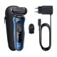 Afeitadora - BRAUN MAQUINA DE AFEITAR SERIES 6 AZUL BRAUN, 50 Min., Negro, Azul