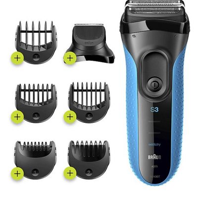 Afeitadora - BRAUN S3010BT, 45 min, Sistema de corte de triple acción., Negro