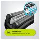 Afeitadora - BRAUN S3010BT, 45 min, Sistema de corte de triple acción., Negro