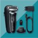 Afeitadora - Braun Series 7 71-B1200S, Afeitadora eléctrica de barba, Wet & Dry, Accesorio para corte de pelo, Azul