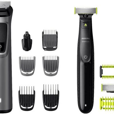Afeitadora corporal - PHILIPS MG9710/90;PHILIPS, BarbaCuerpoOídoCabezalNariz accesorios, Negro