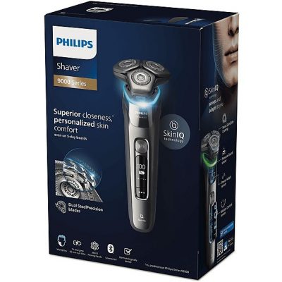 Afeitadora - PHILIPS AKLBB1780063209, 60 min, Presión óptima con el sensor de protección de presión. Deslizamiento un 30 % más suave con nanorrevestimiento SkinGlide, Gris