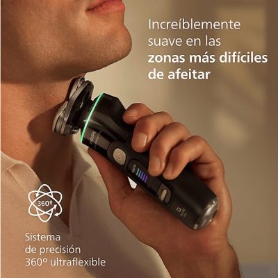 Afeitadora - Philips i9000 Prestige Ultra XP9400/31, Afeitado en seco/mojado con tecnología SkinIQ Pro, Sensor IA de presión y control, App smartphone