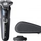 Afeitadora - PHILIPS S5885/35, 60 min, carga rápida, recortador de precisión, lavable, afeitado en seco, afeitado en húmedo, Negro, Azul