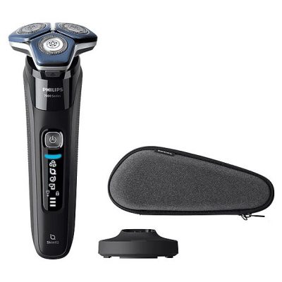 Afeitadora - PHILIPS S7886_35, 60 min, carga rápida, recortador de precisión, lavable, afeitado en seco, afeitado en húmedo, Negro
