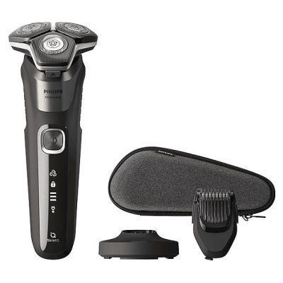 Afeitadora - PHILIPS SHAVER Series 5000 S5886/38, 60 Min., Cortador de relieves, Negro, Marrón