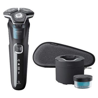 Afeitadora - PHILIPS SHAVER Series 5000 S5889/50, 60 Min., Negro, Azul