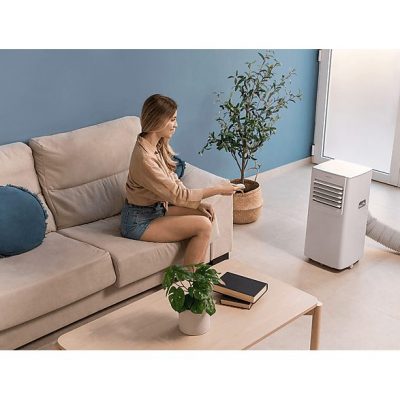 Aire acondicionado portátil - CECOTEC 08170, 7000 fg/h, 2 velocidades, 20 m², 65 dB(A), Blanco