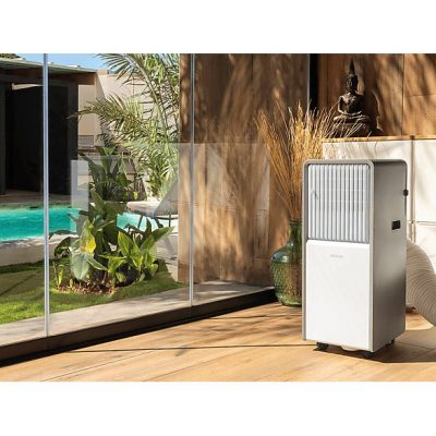 Aire acondicionado portátil - Cecotec ForceClima 12650 Style Heating, 3000 fg/h, 23 m², 5 modos, Deshumidificador, Bomba de calor, Mando, White