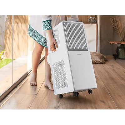 Aire acondicionado portátil - Cecotec ForceClima 12650 Style Heating, 3000 fg/h, 23 m², 5 modos, Deshumidificador, Bomba de calor, Mando, White