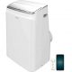 Aire acondicionado portátil - Cecotec ForceClima 12800 Soundless Heating Connected, 3024 fg/h, Bomba de calor, 5 modos, 3 veloc, Mando, Wi-Fi, Blanco