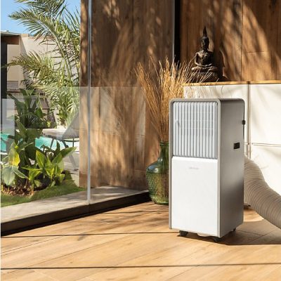 Aire acondicionado portátil - CECOTEC ForceClima 12850 Style Heating Connected, 12000 fg/h, 2 velocidades, 120 m², Multicolor