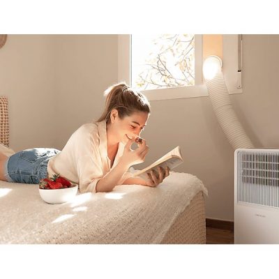 Aire acondicionado portátil - Cecotec ForceClima 7150 Style, 1750 fg/h, 2 velocidades, 20 m², 4 modos, Deshumidificador, Mando a distancia, Blanco