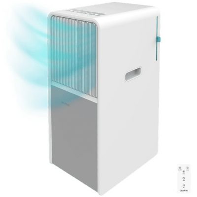 Aire acondicionado portátil - Cecotec ForceClima 9150 Style, 2250 fg/h, 2 velocidades, 25 m², 4 modos, Deshumidificador, Mando a distancia, White