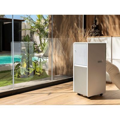 Aire acondicionado portátil - Cecotec ForceClima 9150 Style, 2250 fg/h, 2 velocidades, 25 m², 4 modos, Deshumidificador, Mando a distancia, White