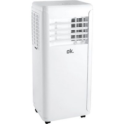 Aire acondicionado portátil - ok. OAC 12024 W ES, 3010 fg/h, 2 velocidades, 20 m², 65 dB(A), LCD Display, Deshumidificador, Blanco