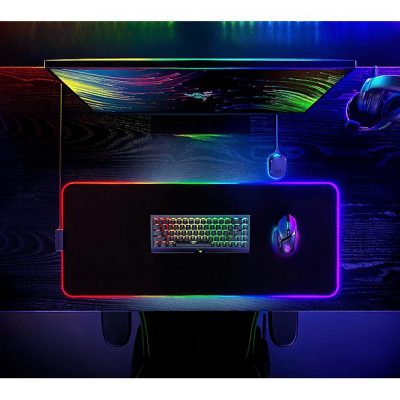 Alfombrilla gaming  - Strider Chroma RAZER, Poliéster, Negro