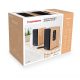 Altavoces de estantería - THOMSON WS902DUO, 150 W, Bluetooth, Madera / Negro