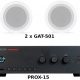 Altavoces Hifi - FONESTAR FONESTAR PACK A50 / Altavoces de megafonía, Blanco