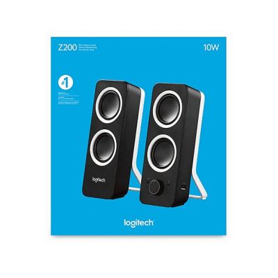 Altavoces para PC - LOGITECH Z200, 2.0 canales, Negro