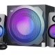 Altavoces para PC - WOXTER Big Bass 260 RGB, 150 W, Bluetooth, Negro