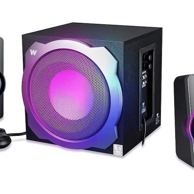 Altavoces para PC - WOXTER Big Bass 260 RGB, 150 W, Bluetooth, Negro
