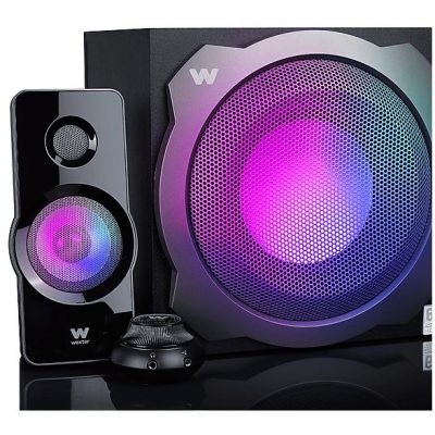 Altavoces para PC - WOXTER Big Bass 260 RGB, 150 W, Bluetooth, Negro