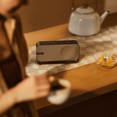 Altavoz bluetooth - BOSE SoundLink Home, 0 W, Bluetooth, 9 h, Madera cálida