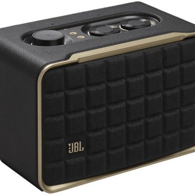 Altavoz bluetooth - JBL Authentics 200, 90W, Bluetooth, Wi-Fi, asistentes de voz Google y Alexa, diseño retro, Negro