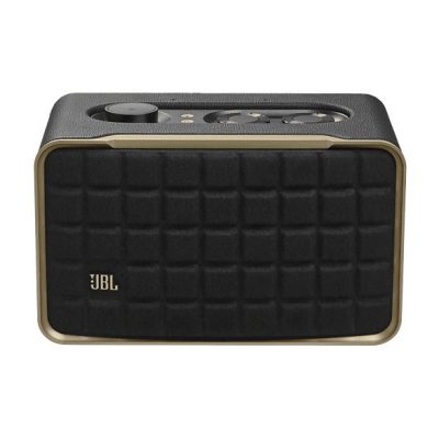 Altavoz bluetooth - JBL Authentics 200, 90W, Bluetooth, Wi-Fi, asistentes de voz Google y Alexa, diseño retro, Negro