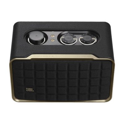 Altavoz bluetooth - JBL Authentics 200, 90W, Bluetooth, Wi-Fi, asistentes de voz Google y Alexa, diseño retro, Negro